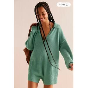 Free people picnic sweater romper XS